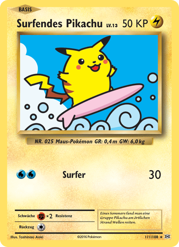 Surfendes Pikachu